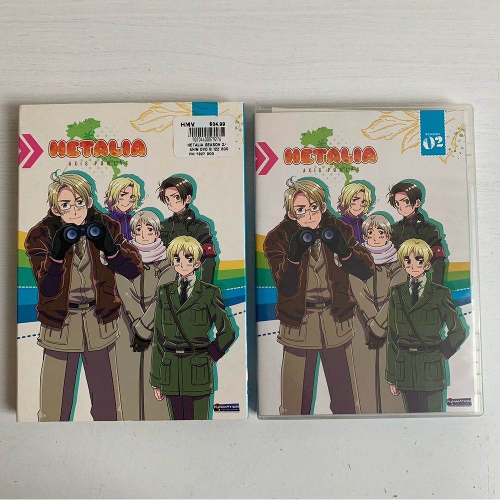 Hetalia Axis Powers Season 2 DVD - 2 Disc Set - Anime Series